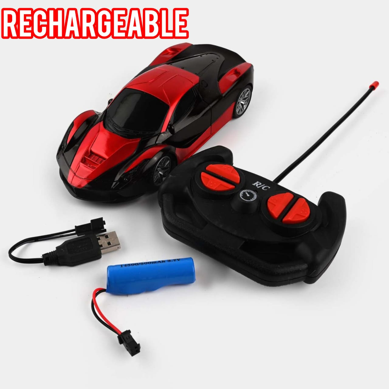 High Performance 1 20 Scale RC Sports Car with LED Headlights and Exhaust Simulation Rechargeable Battery USB Charging Cable Smooth Control Fast Response 2.4GHz Remote Control Toy for Kids 6 to 8 Years