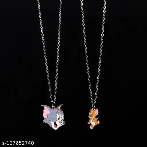 Kids Fashion Tom and Jerry Locket - Fun Cartoon Character Jewelry for Boys and Girls