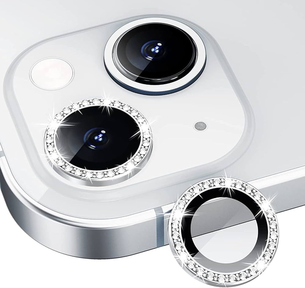 Diamond Camera Lens Protector For 11 / 12 / 13 / 14 / 15 / 16 / 17 Series  Luxury Sparkle Shockproof Camera Guard