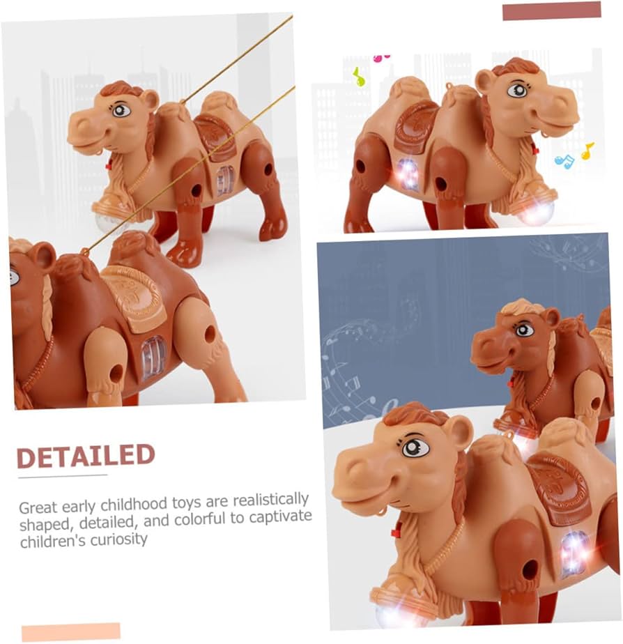 Arabic Electric Camel Toy With Light And Music For Kids (Small And Large) Tow Size Available