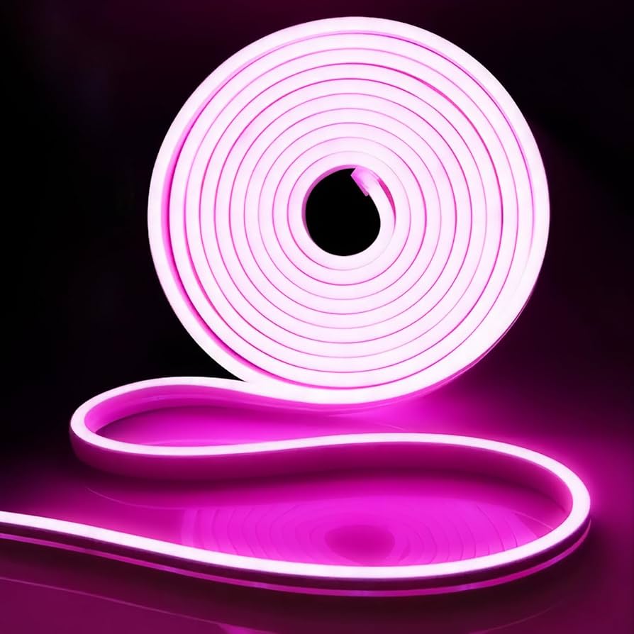 Neon Lights For Room - Led Strip Light - 1 Meter Lights with connecter For Gaming Room - Lights For Mirror - Night Light - Lights For Room Decoration - Flexible Neon Light