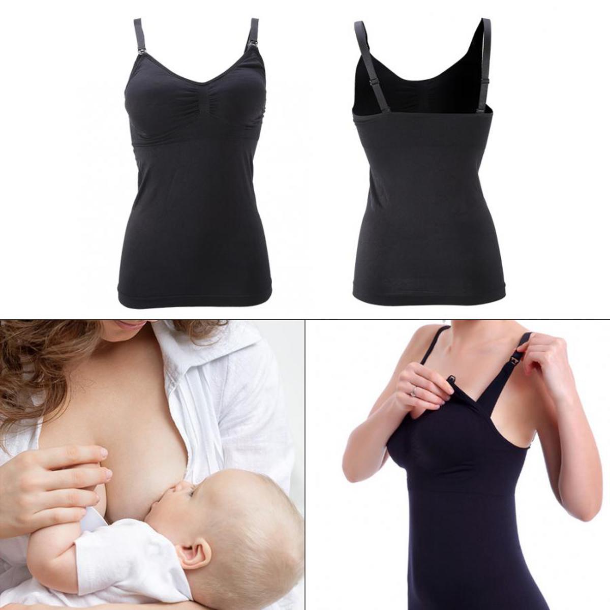 Breast Feeding Vest Nursing Tank Top Seamless Maternity Bra Breastfeeding  Bras Wirefree Nursing Sleep Underwear Suit