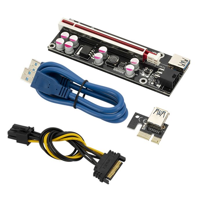 PCI-E Riser Card Ver009S Plus 1X To 16X Usb 3.0 Data Cable (Only for pc use not for laptop)