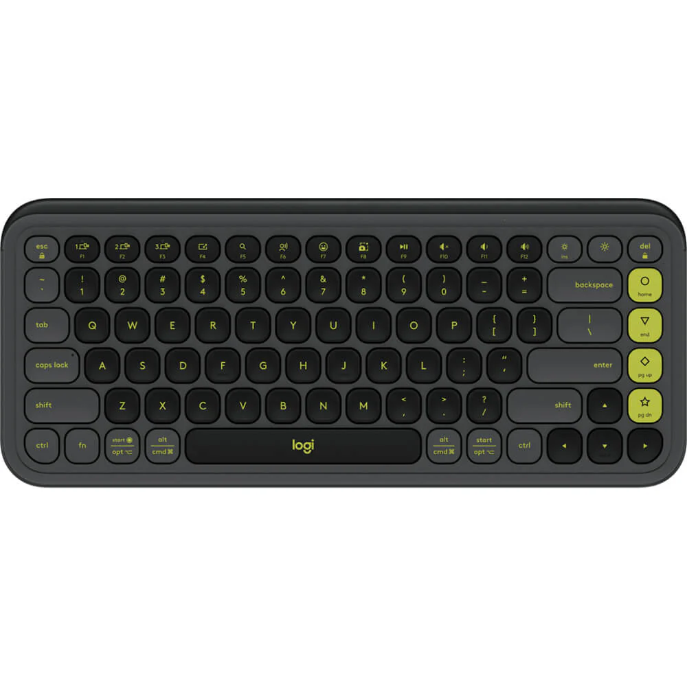 Logitech POP Icon Keys Bluetooth Keyboard - Graphite & Green