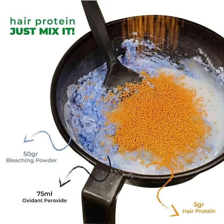 50g Bioplex Golden Protein Hair Treatment – Anti-Damage Repair Mask for Bleaching, Hair Coloring & Blonde Hair Care Solution