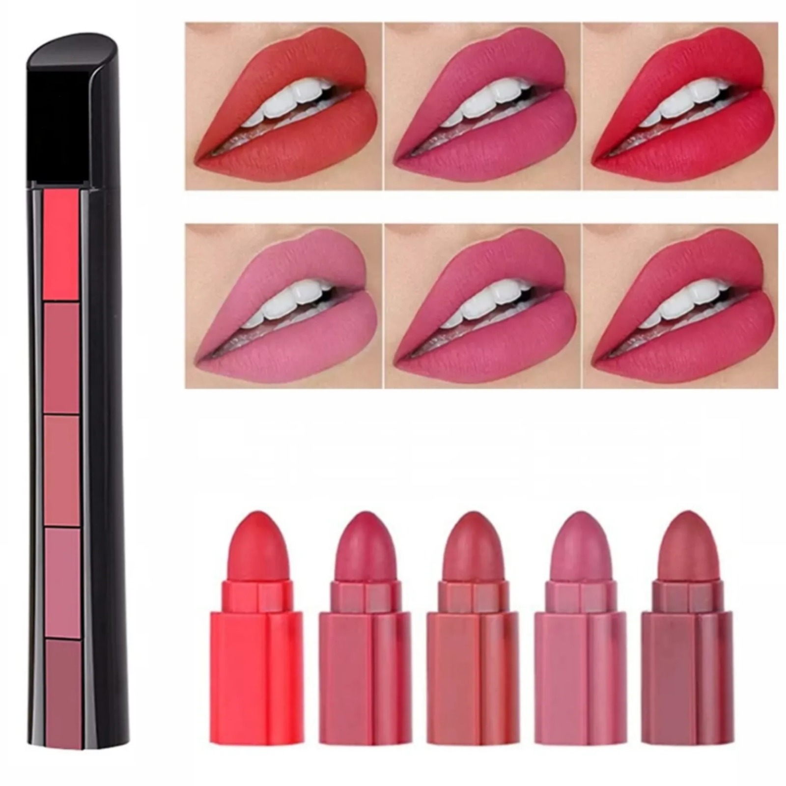 Beautious 5 in 1 lipstick - 5 steps Matte lipsticks