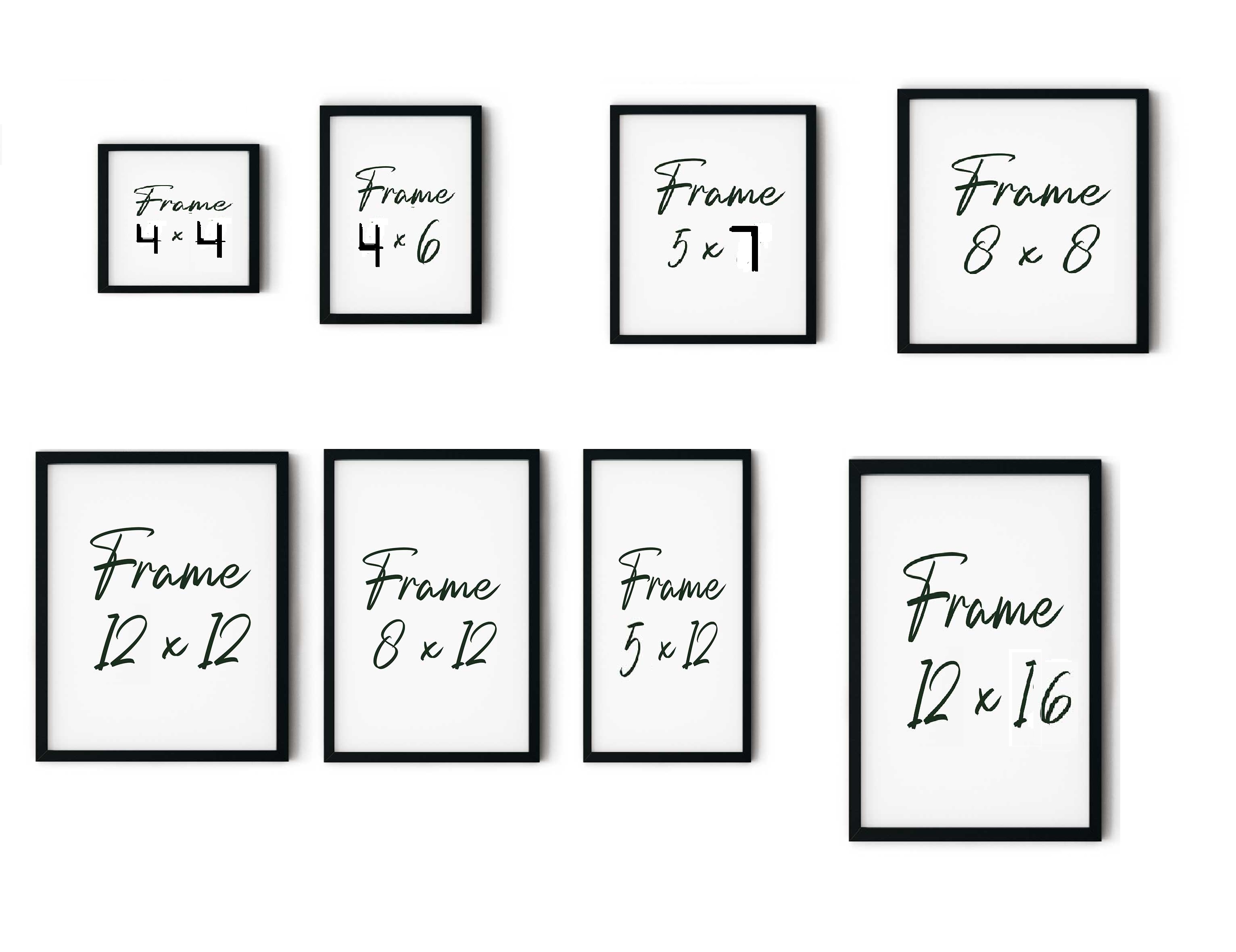 Single Minimalist Modern Customized Frames Quotes Photo Wall Decoration
