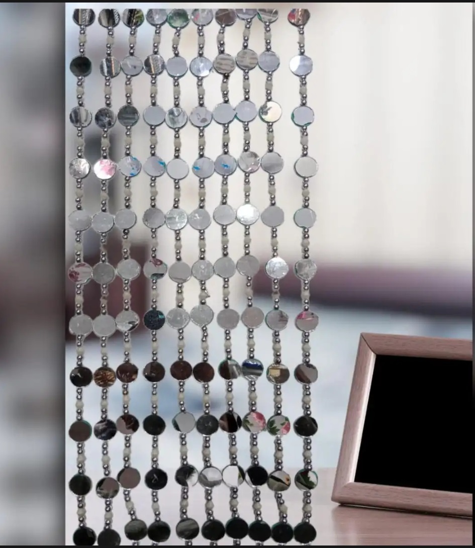 Pack of 10 beautiful String Glass curtain-Door Curtain white color