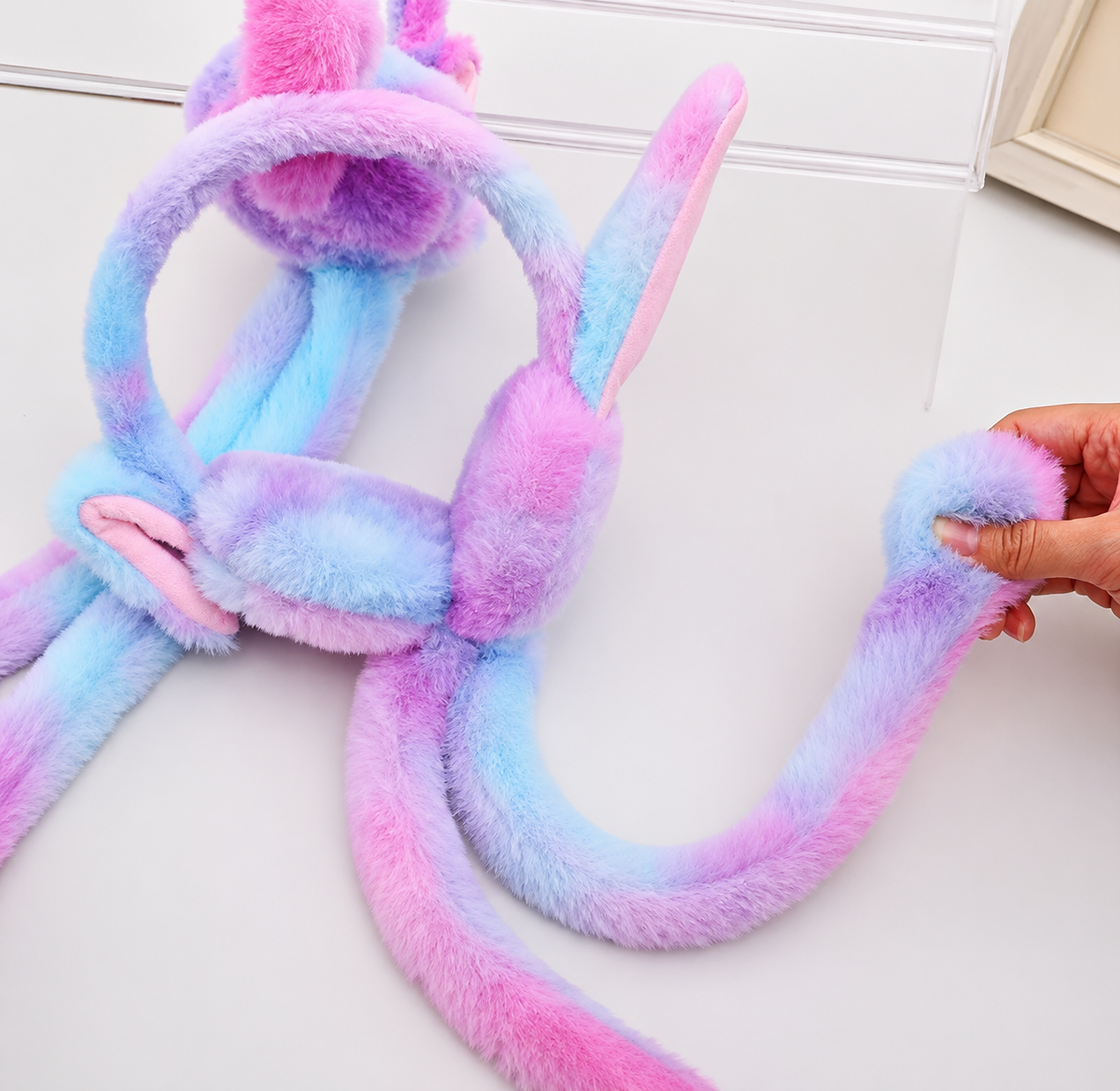 Winter Earmuffs for Kids – Soft Plush Bunny Ear Warmers with Moving Ears & Chu Chu Sound  Faux Fur Warm Ear Muffs for Girls, Boys & Women  Trending Winter Headphone & Cute Cold Weather Accessory