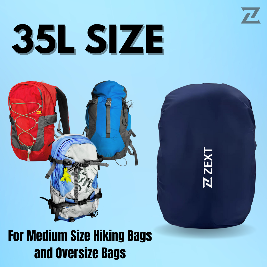 Zext 100% Waterproof Rain Cover for Backpack Outdoor Camping, Traveling, Cycling and Hiking Bag Cover