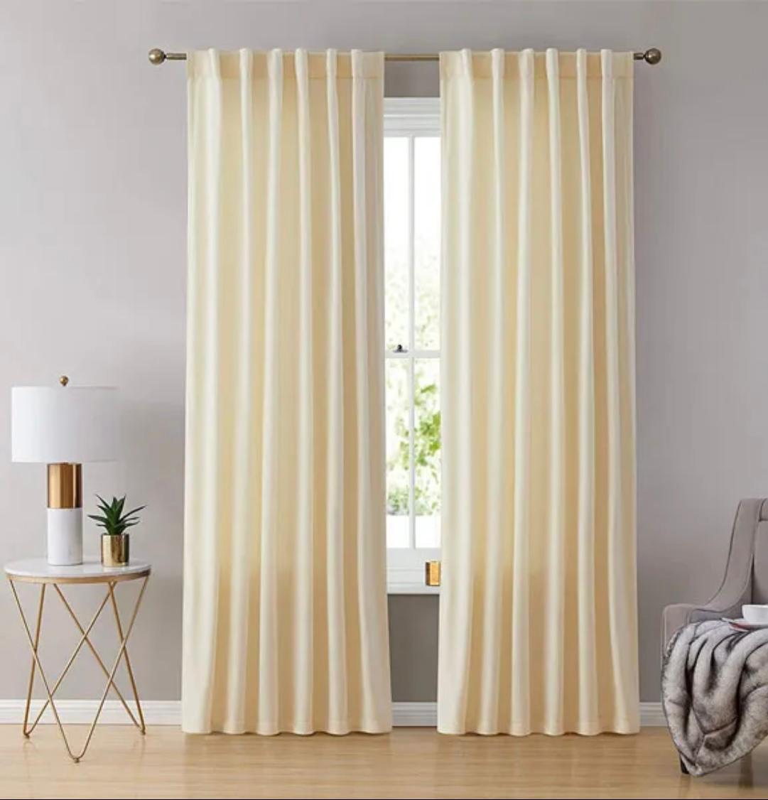 Imported Soft Velvet Curtains, ( 1 Piece) Premium Quality Luxury China Velvet Curtains, Size 4.5ft*8.5ft - Available in Elegant Colors And Shades.