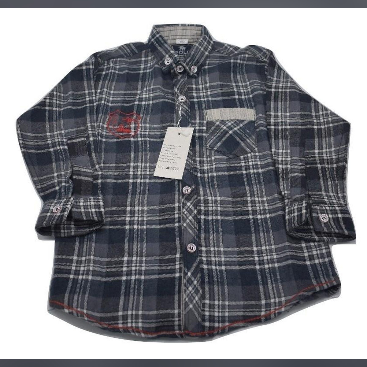 Boys Check Shirt for winter In Dark 