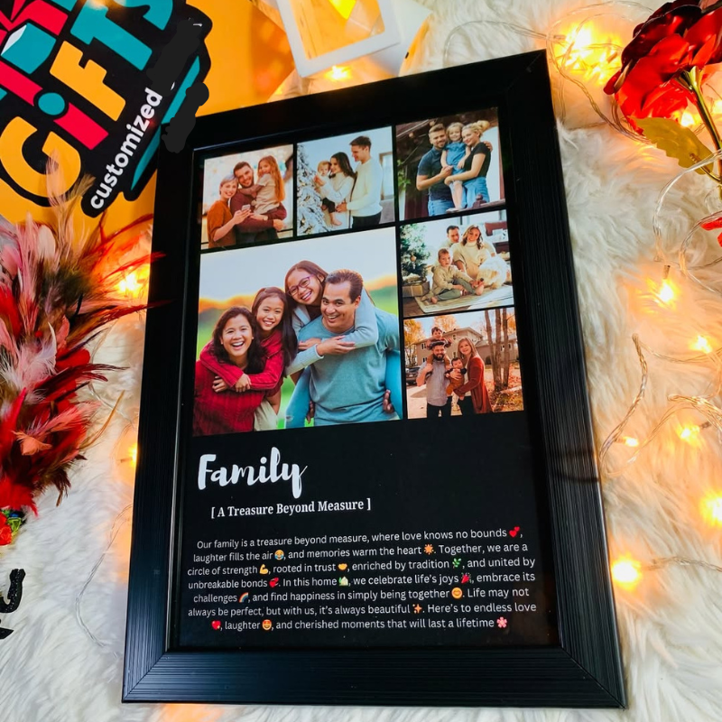 Custom photo frame for family ,birthday photo frame ,customize gift-birthday gift -frindship gift with free shipping