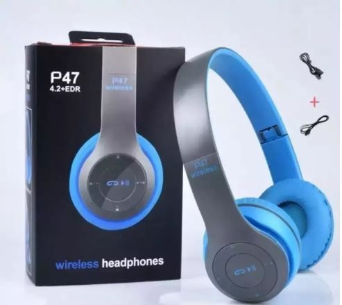 P47 On Ear Wireless Headphones Dynamic Plastic Mobile Phone Earphone with Volume Control / with Microphone / Noise-isolating Headset