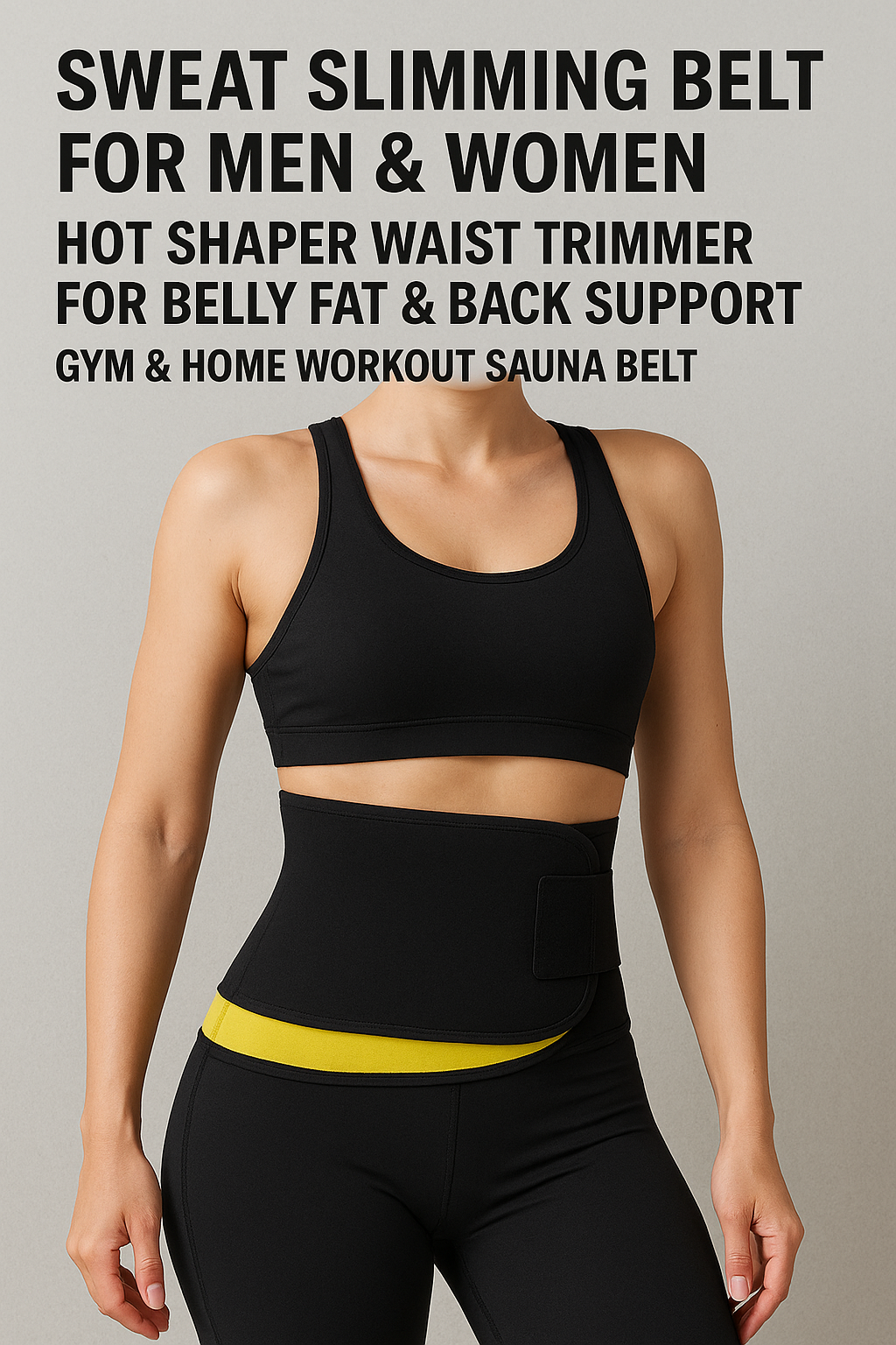 Ricky Hot Shaper Belt for Women & Men | Slimming Sweat Belt for Belly Fat, Hips, Back Pain Relief & Weight Loss | Home Gym Fitness Waist Trainer