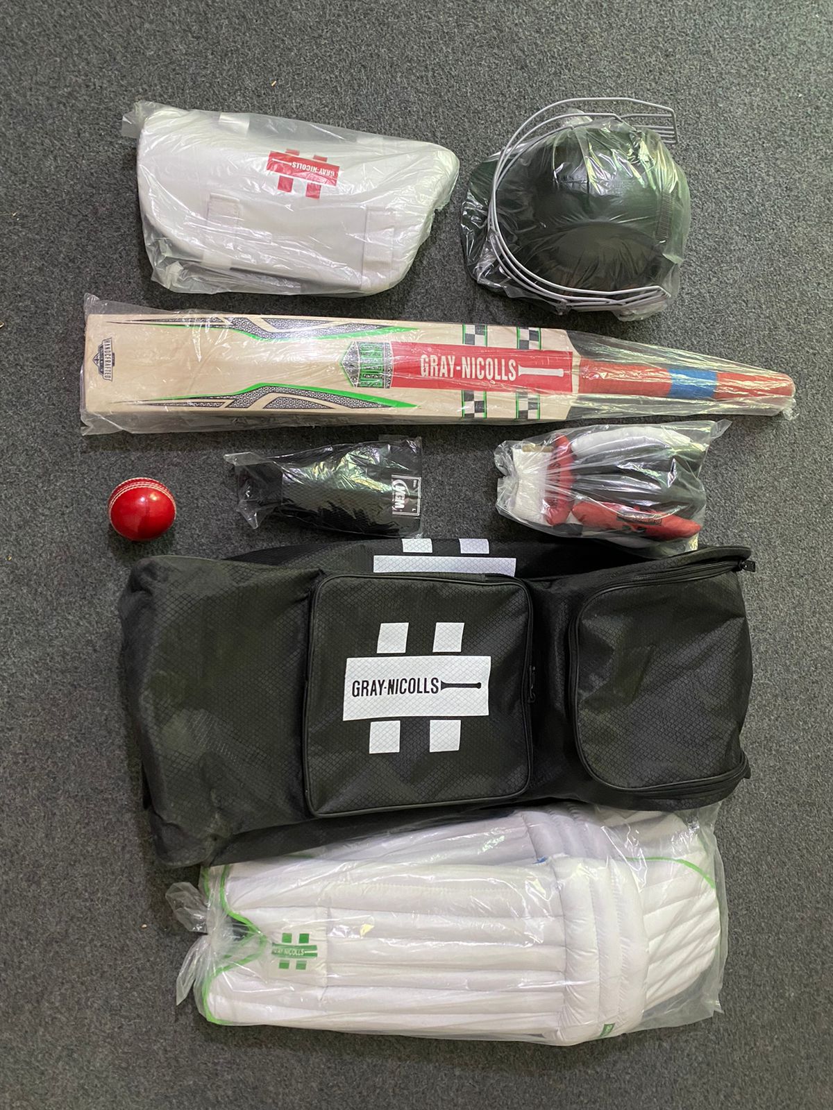 Hard Ball Cricket Kit for 9 to 14 years old Kids Set of 10 Items