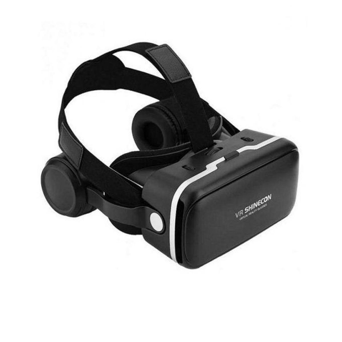 Shinecon Upgraded Z4 VR Large Viewing Immersive Experience Vr box 3D Virtual Reality Glasses with Stereo Headphone