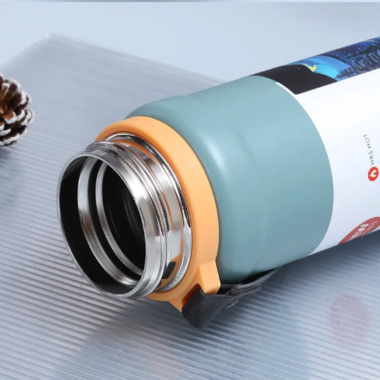 800Ml Solid Color Stainless Steel Tumbler Travel Mug Gym Workout Water Bottle Thermos Sports Vacuum Insulated Flask