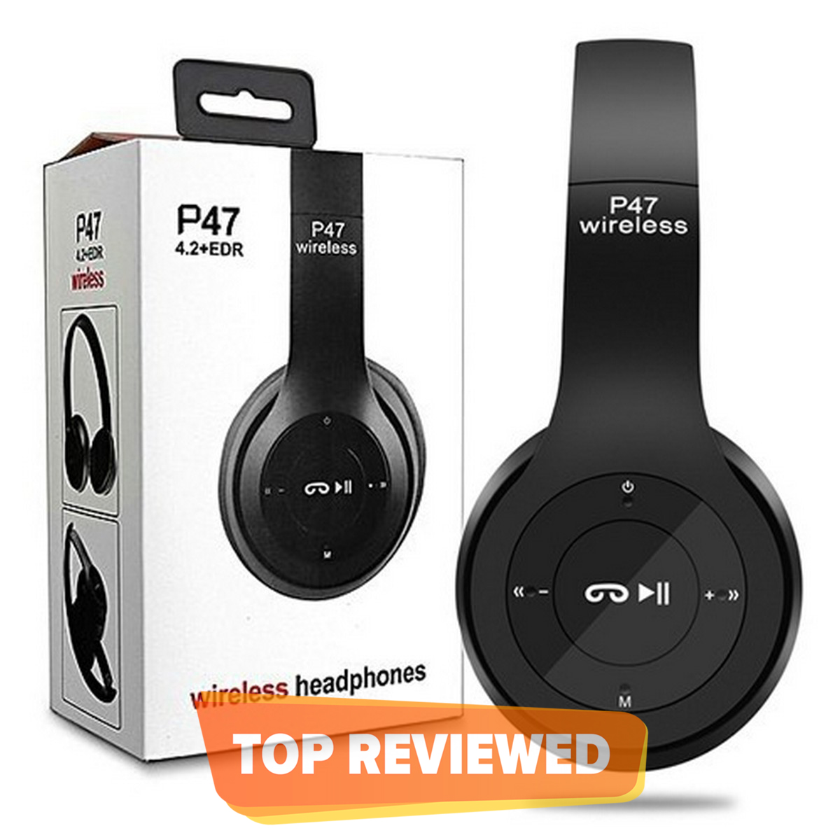 P47 Wireless Bluetooth Foldable Headset With Microphone FOR All cell phones and laptop used