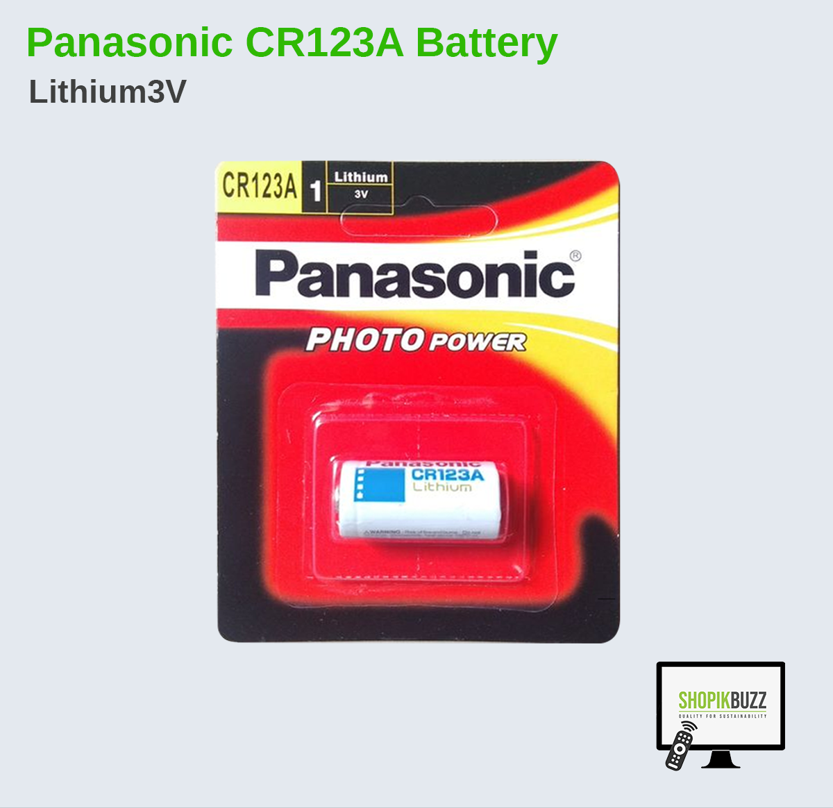 CR123A Lithium  Battery 3V for  Meter Readers Digital Cameras Torches Cameras Earth Ground Detectors Clocks Defibrillators| Ecartmax