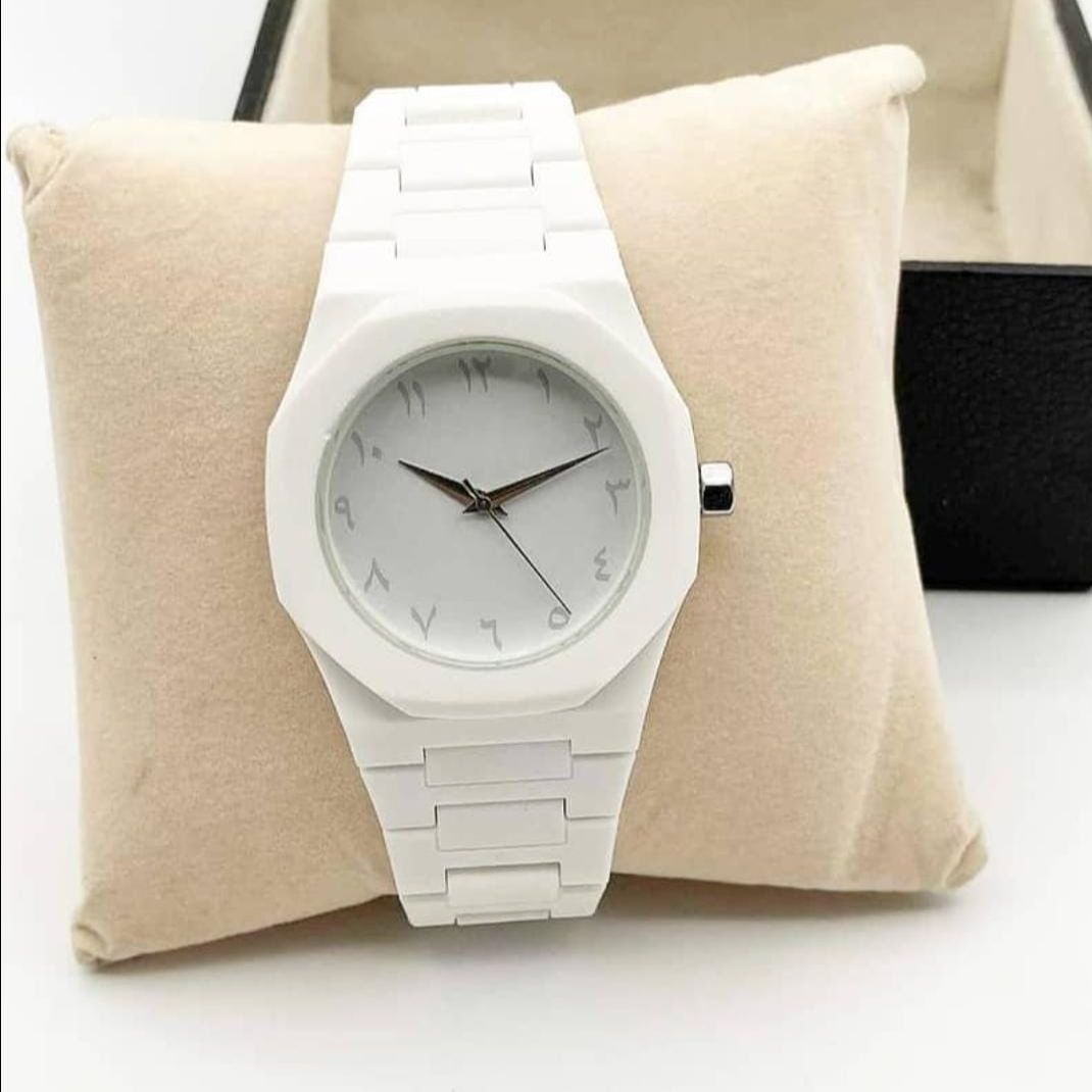 Black Arabic Aura Watch For Men – Elegant Design, Arabic Numerals, Premium Quartz Movement look like smart watch
