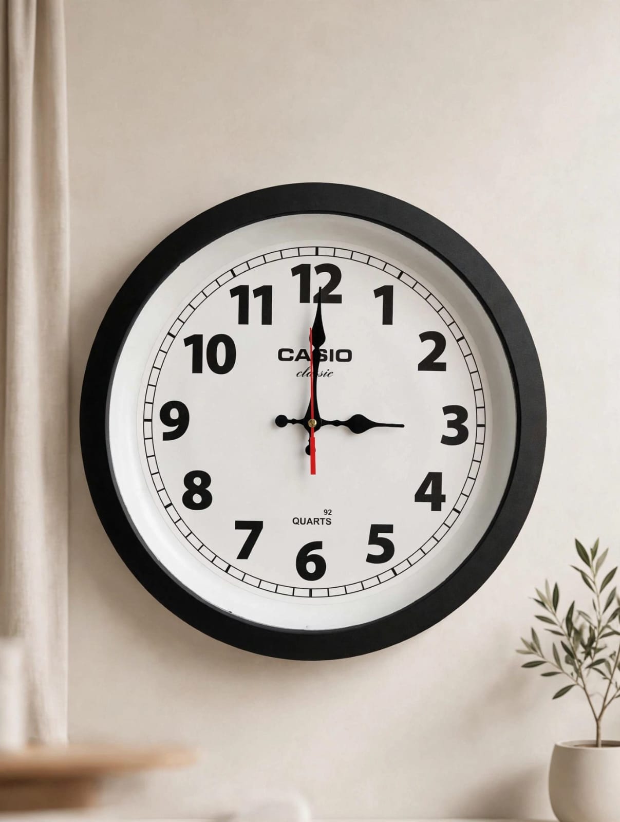Home Decoration Simple Round New Design plastic wall Clock