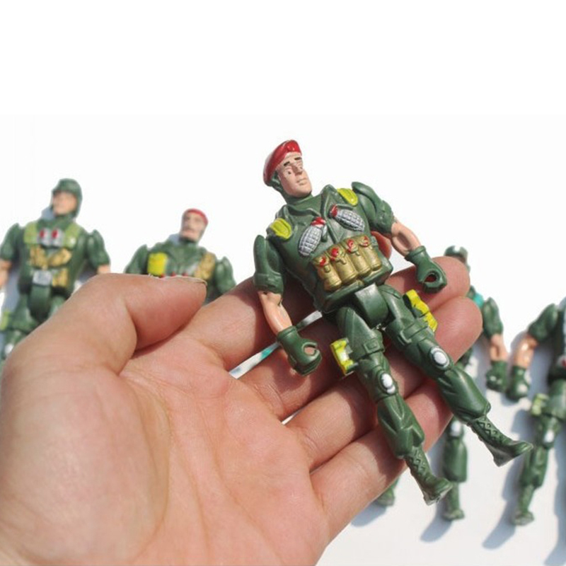 Military Force Action Figure Toys Set - Army Man Soldier War Toy For Kids Boys Girls - Soldiers