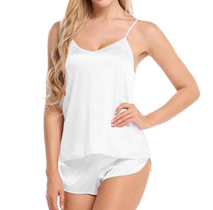Camisole Set Nighty Short wear Top and Shorts Soft and comfortable best for night wear & inner wear  Premium Matte Nighties For Women Sleeping Suit Lingerie Sleepwear Night wear For Women, Ladies & Girl