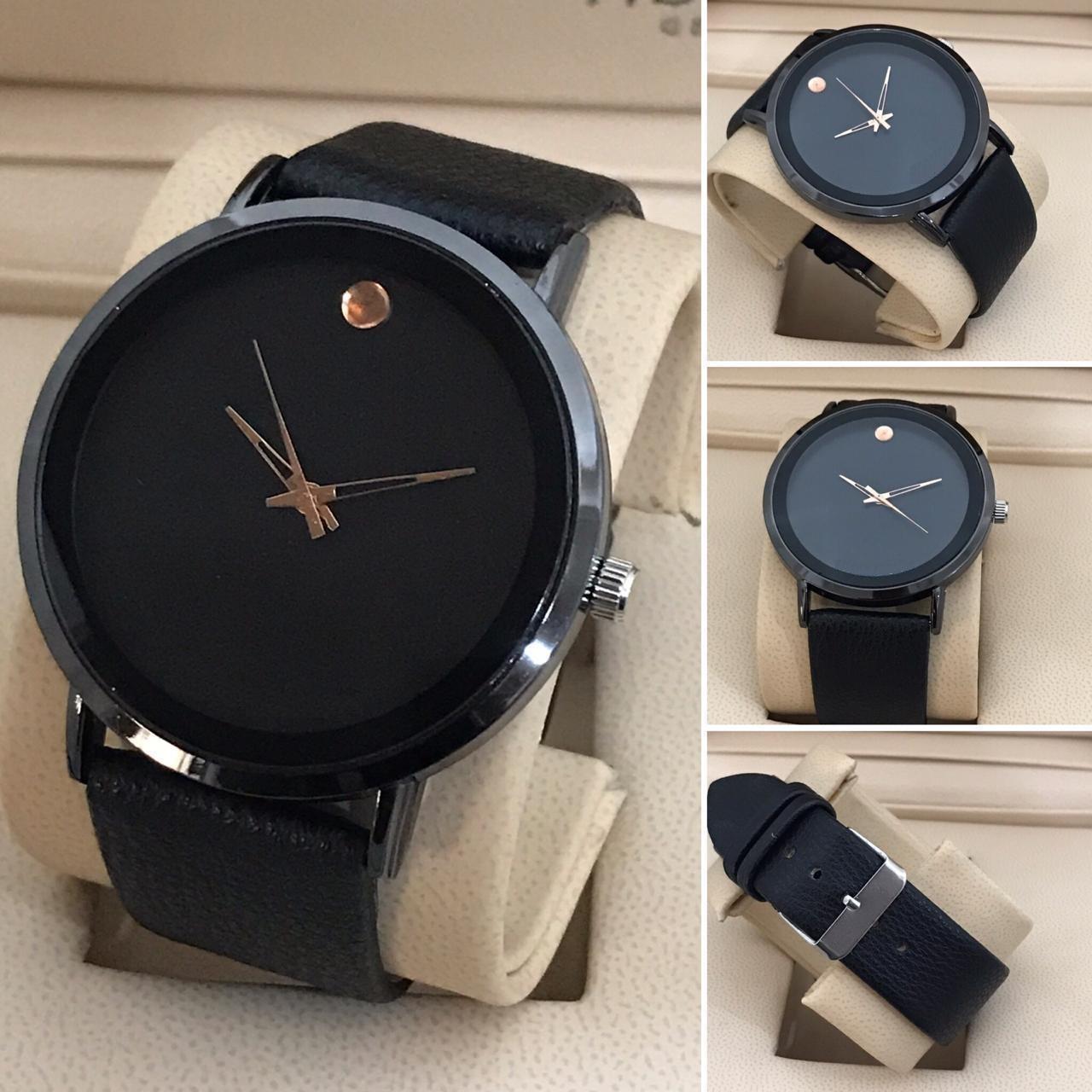 Latest Style Fashionable New Smart Watch with Leather Strap - for Mens