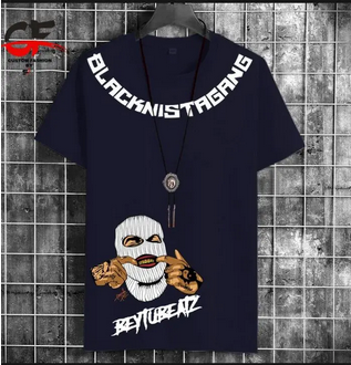 Summer Collection Strange Gangster Printed T-shirt Trendy Fashion Elegant t-shirt Gym Sports Outdoor Casual Wear tshirt for Men at Faiq Store