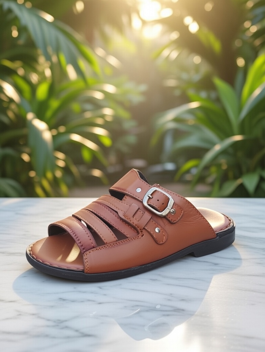slippers for men-House slippers with PVC sole- Chapal with PVC sole for men