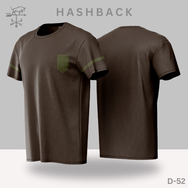 HashBack Printed Crew Neck T Shirt For Men - Round Neck III