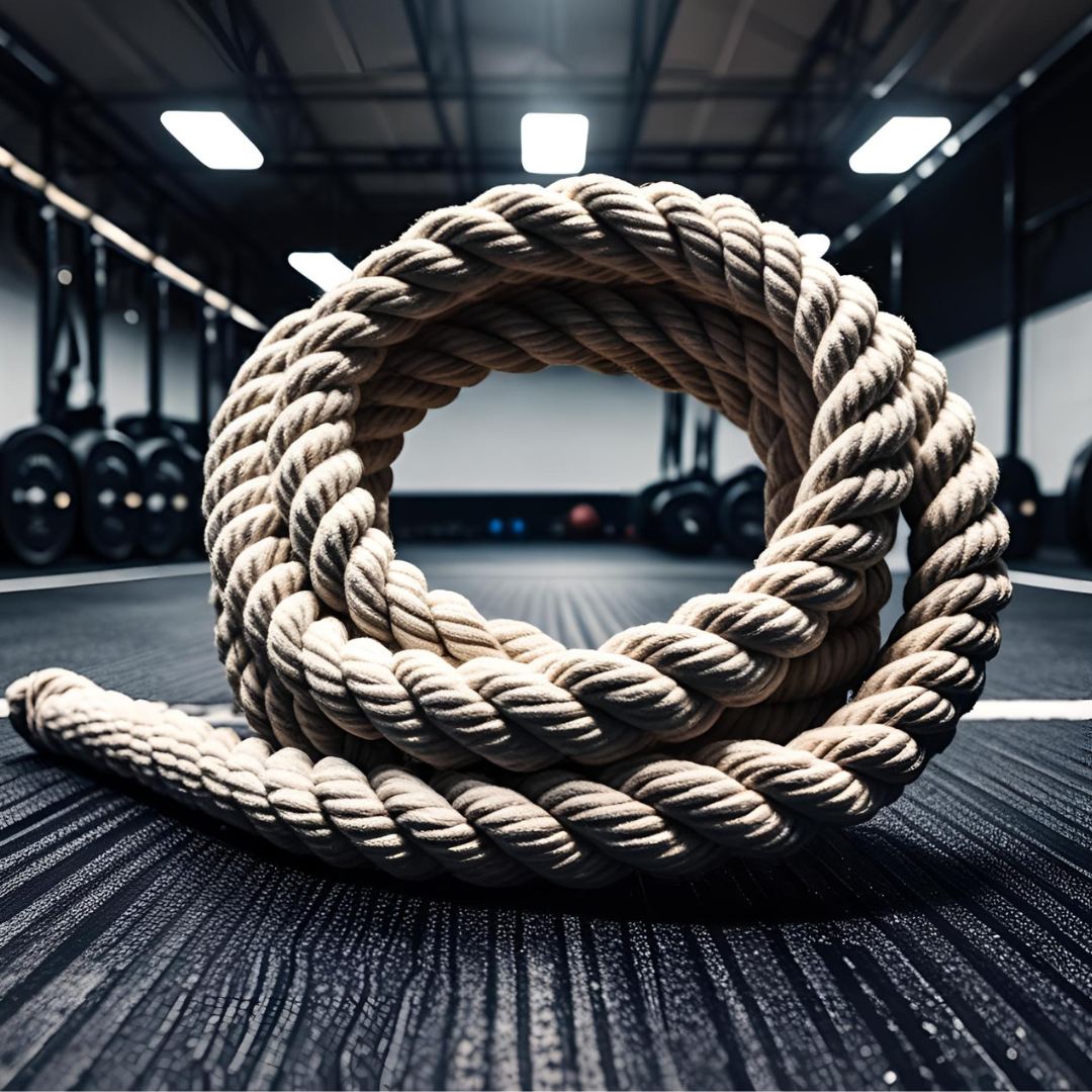 Heavy Battle Rope 1.5 Inch Diameter Cotton Strength Training Rope, Premium Hard Cotton (Soot), Non-Slip Grip, Durable Workout Rope for Full Body Strength, HIIT, Cardio, CrossFit, Endurance, Home Gym, Outdoor & Indoor Fitness Training 20ft 30ft 40ft 50ft