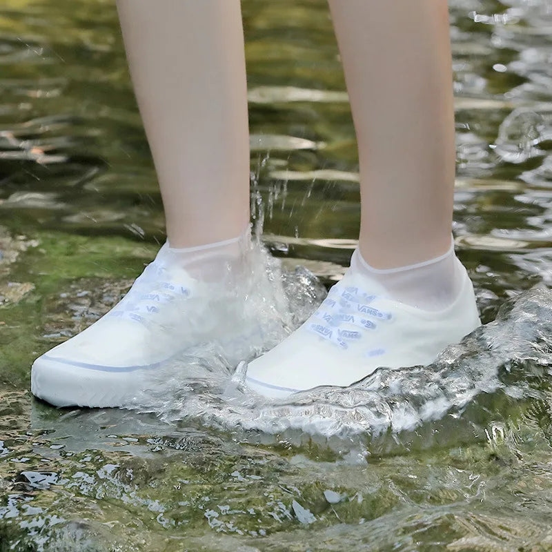 New  Waterproof Shoes Cover Rain, Waterproof Rain Boots Cover Anti Slip Washable Reusable for Family&Ladies &Children