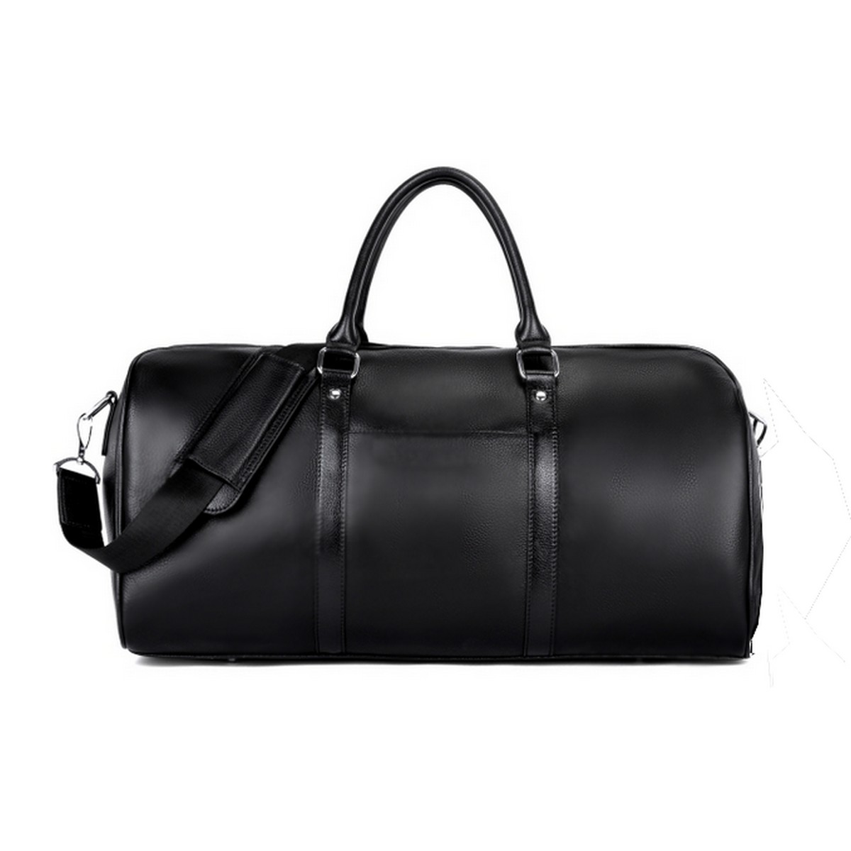Leather Duffle Bag Genuine Mens Shoulder Bag For Travel Weekender Bag ...