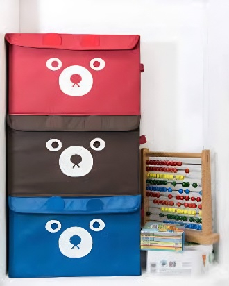 Panda Design Folding Storage Bins Quilt Basket Kid Toys Organizer Storage Boxes Cabinet Wardrobe Storage Bags 1 Piece