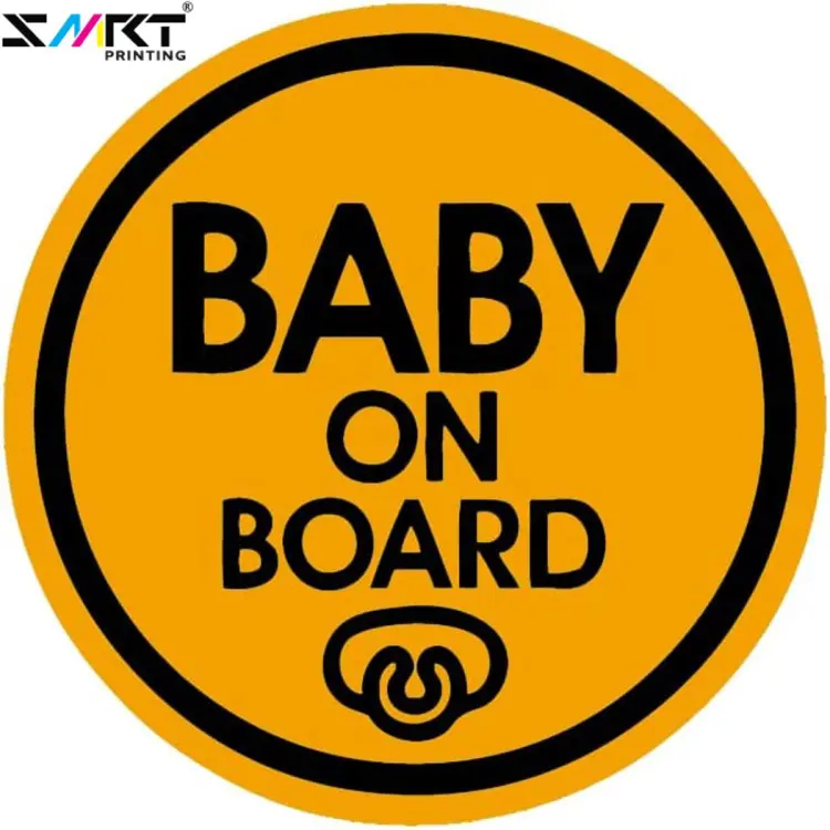 Baby ON Board Baby Safety Sign car Sticker 5 x 5
