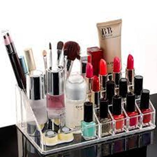 Makeup Organizer Stand and Brush Holder Lipstick Organizer Tray