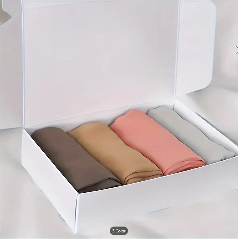 6pc Set Premium Chiffon Hijab Scarves Solid Color Islamic Wrap Shawl Plain Lightweight Modest Wear
