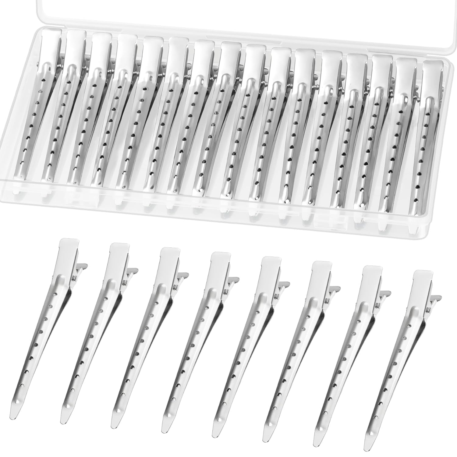 Professional Soft-Touch Sectioning Clips for Hair Styling, Duck Bill Hair Clips