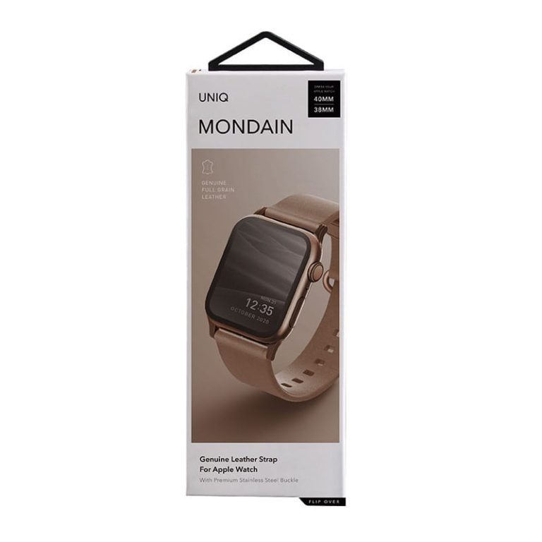 UNIQ MONDAIN Series Strap For Applee Watch Series 1-7 \u0026 SE Genuine Leather  Strap Only - (40/41/38MM) – Coral (Pink): Buy Online at Best Prices in  Pakistan | Daraz.pk