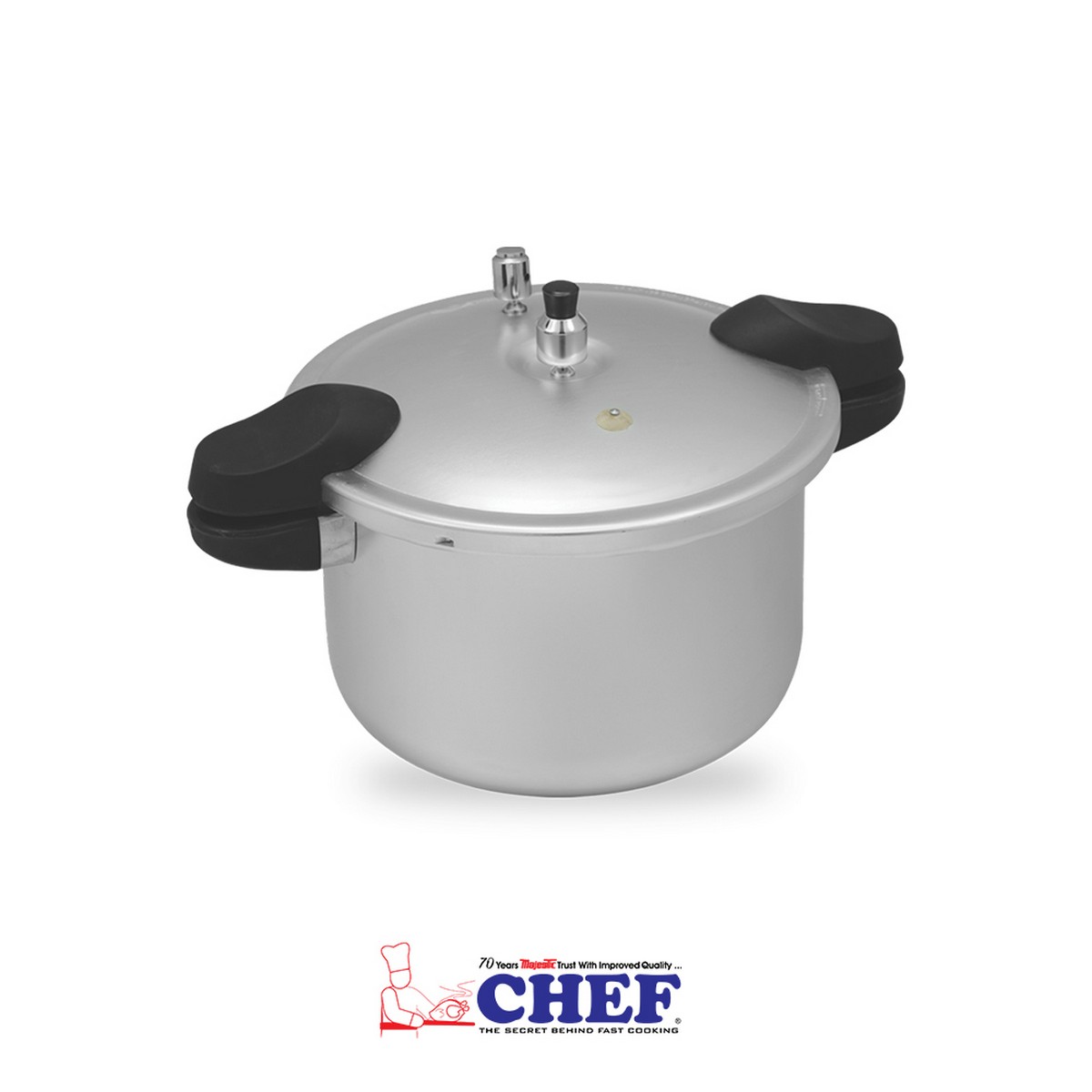 CHEF Sleek Handles Aluminum Pressure Cooker 1205 Liters [Life