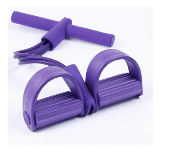 "Resistance Band Pedal Puller - Full Body Home Gym Exerciser | Tummy Trimmer, Arm Strength Trainer, and Leg Toning Tube with Push Up Bar | Elastic Pull Rope for Abs Workout, Body Shaping, Yoga, and Fitness Stretching | Portable Fitness Equipment for Stren