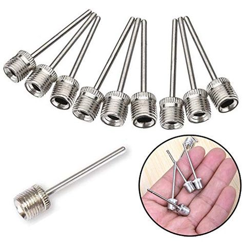 Pack Of 2 - Football Inflator Pump Needle Sports Inflating Needle Pin Nozzle Football Basketball Soccer Ball Air Pump