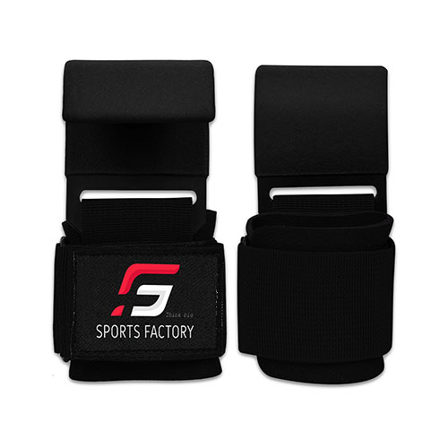 Weight Lifting Power Training Dip Hook Bar Gym Straps Wrist Support Pair SF Hand Grip Support Wrist Straps for Men and Women, 8 mm thick Padded Neoprene, Deadlift, Powerlifting, Pull up Bar, Liftup, Shrugs, Gym Workout Assist Gloves