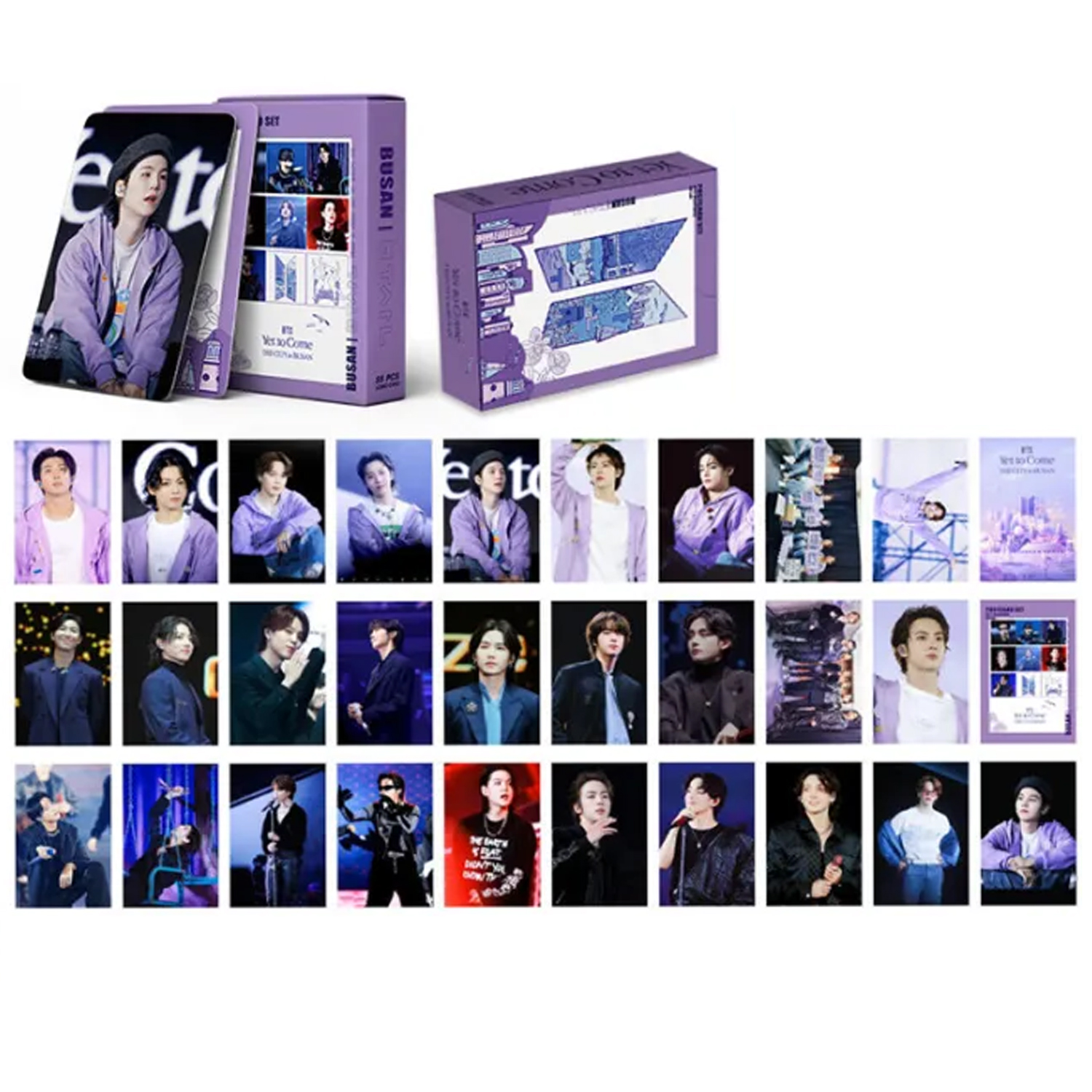 “BTS Yet To Come in Busan Photocard Set – 30 PCS K-Pop Lomo Card ...