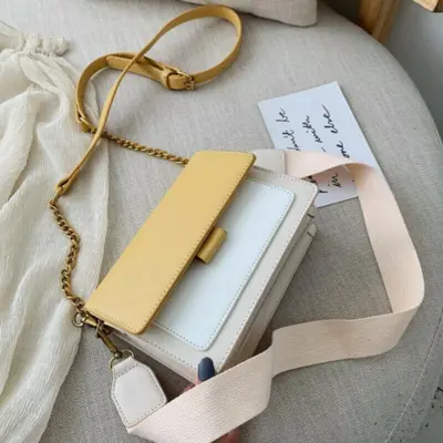 Gold chain outlet cross body bag