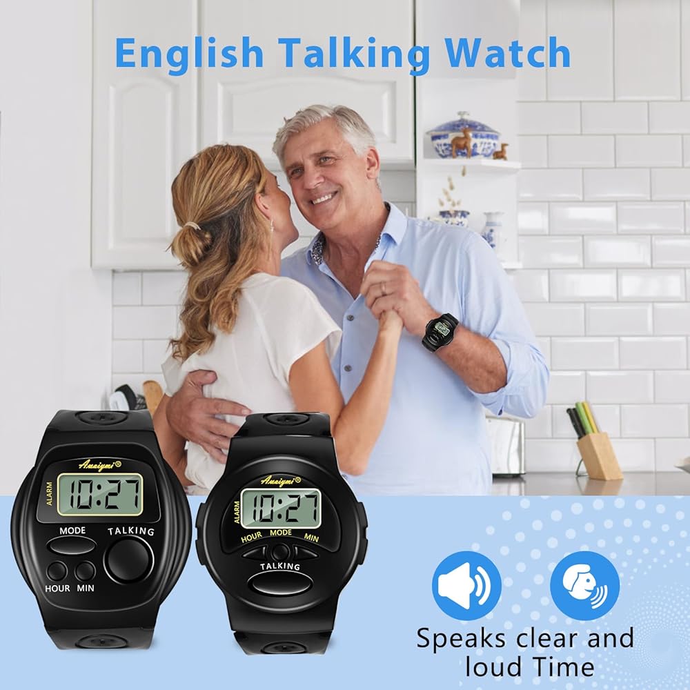 Talking watch speaker clear and Loud time large Dial namber blind watch