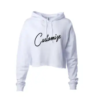 customized crop hoodie