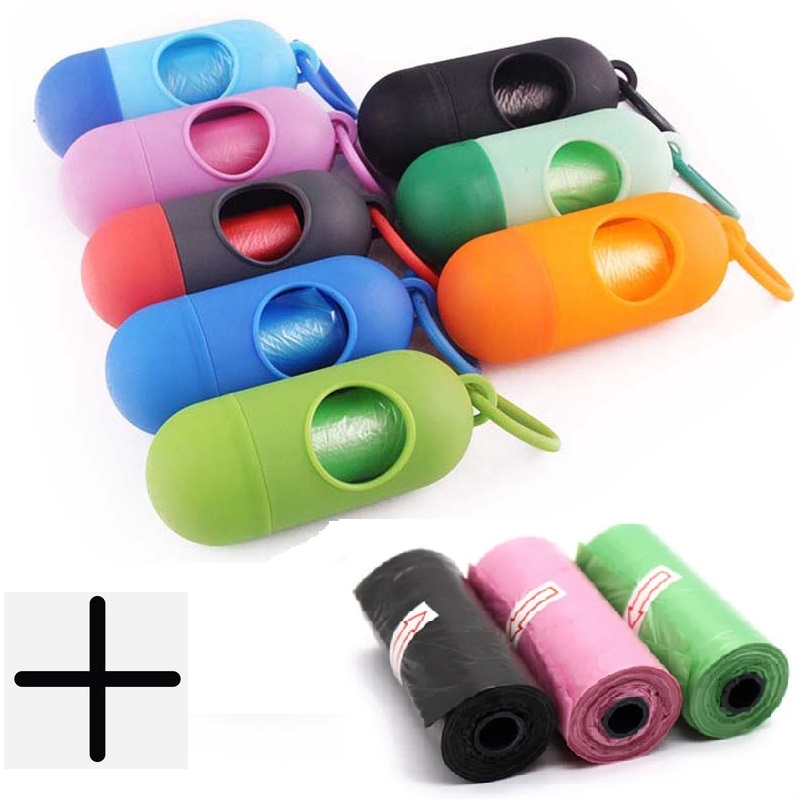01 Dispenser + 03 Rolls Disopsable Baby Diapers Bag Box Kit Portable Baby Diapers Platics Bags Pet Waste Bag Box Kit Portable Baby Diapers Platics Bags Rubbish Bags Garbage Bag Removable Box Nappy Bag with Rope/hooks